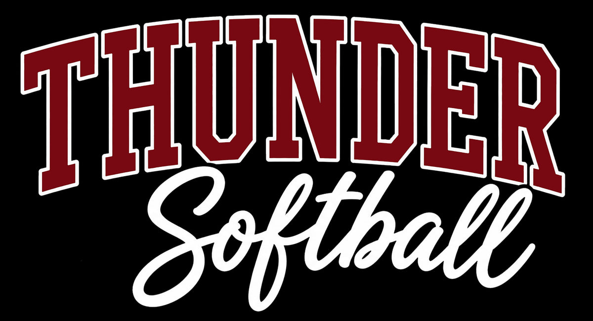 Thunder Softball (Script Logo)
