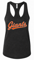 Giants BELLA + CANVAS Women's Jersey Racerback Tank- Dark Gray