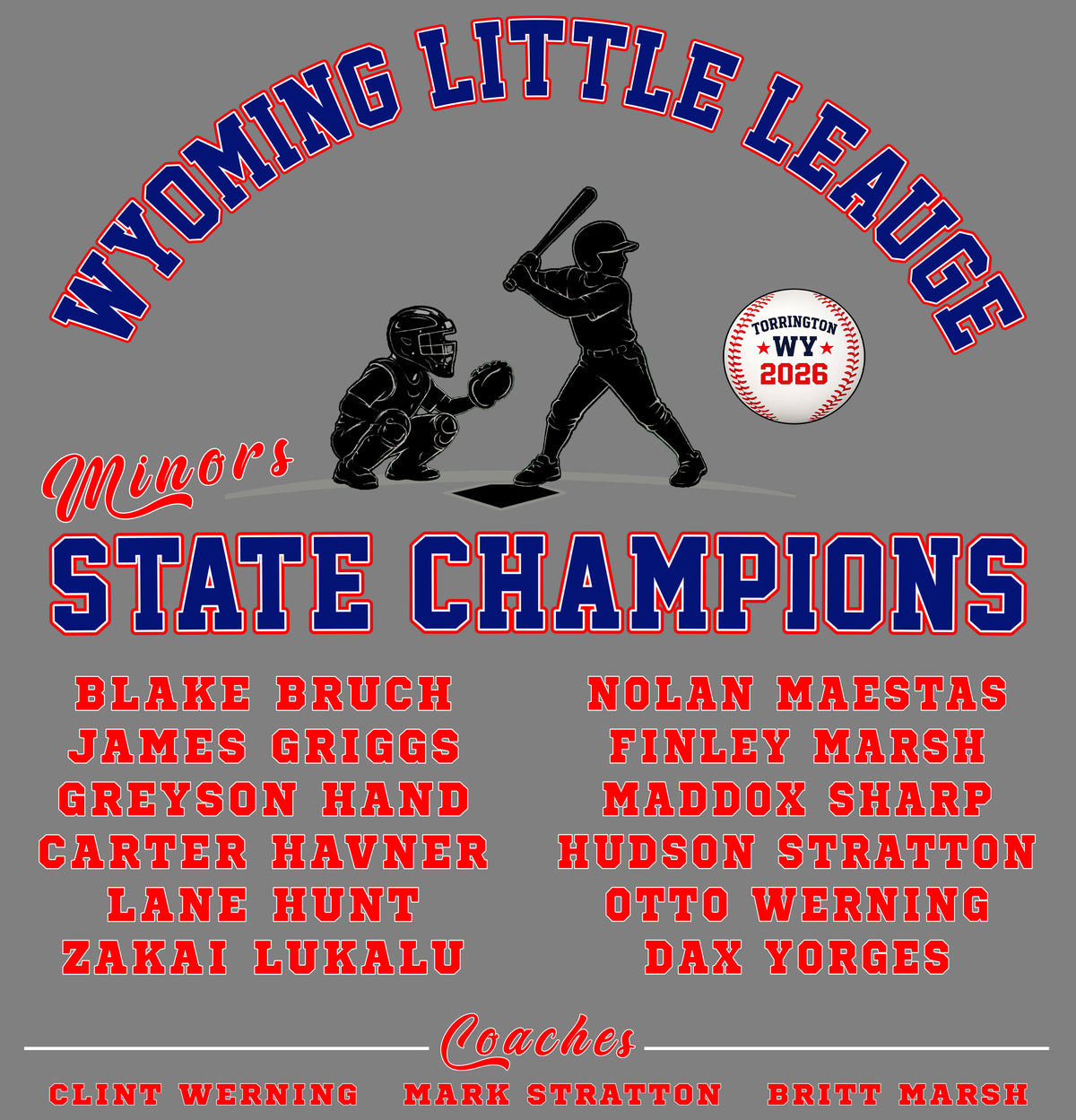 Minors State Champions- Wyoming Little League 2026