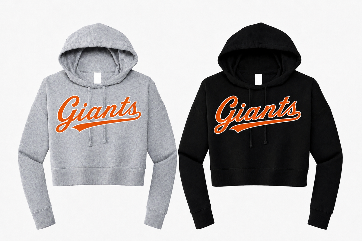 Giants Women's Crop Hoodie