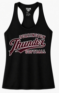Torrington Thunder Softball - Women's Zone Team 365 Performance Racerback Tank - Black
