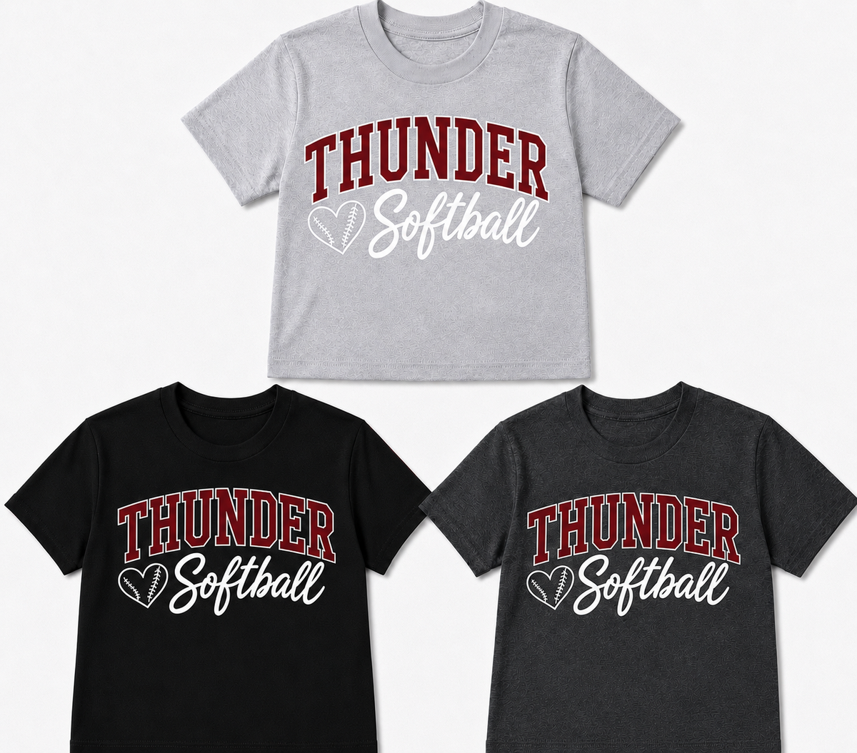 Thunder Softball- (Script) Toddler & Youth Shirts