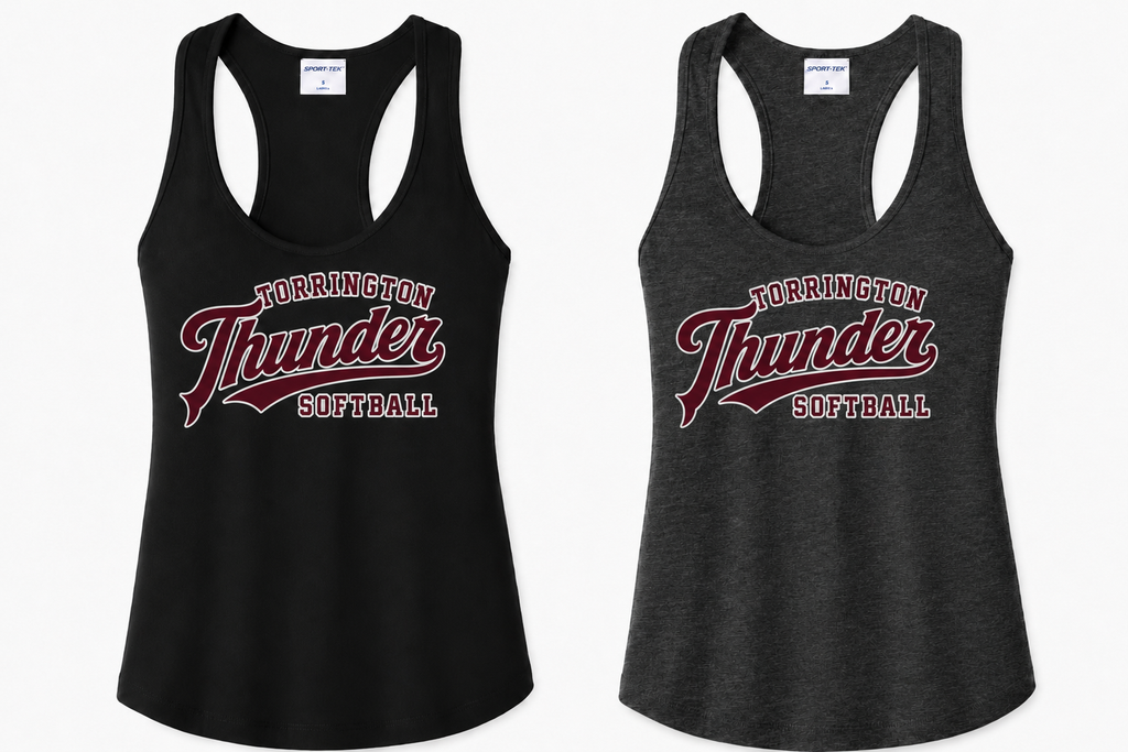 Torrington Thunder Softball- Sport-Tek® Women's PosiCharge® Competitor™ Racerback Tank- Black or Gray