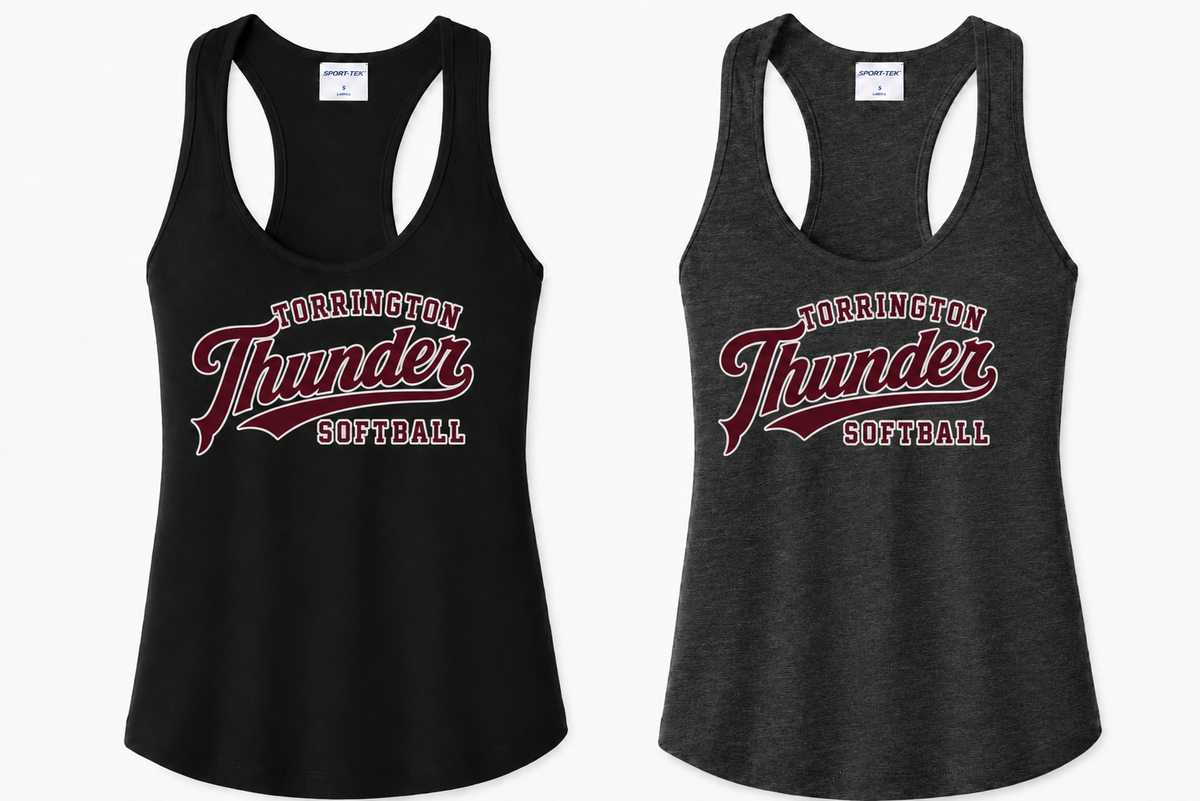 Torrington Thunder Softball- Sport-Tek® Women's PosiCharge® Competitor™ Racerback Tank- Black or Gray