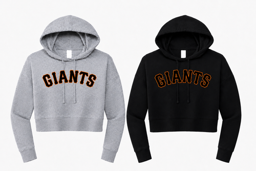 Giants Women's Crop Hoodie