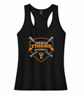Tigers Gildan Softstyle® Women’s CVC Racerback Tank- Black