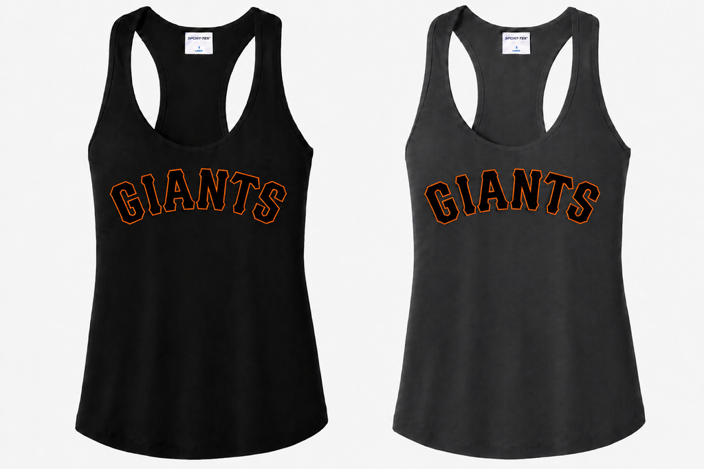 Giants Sport-Tek® Women's PosiCharge® Competitor™ Racerback Tank- Black or Gray